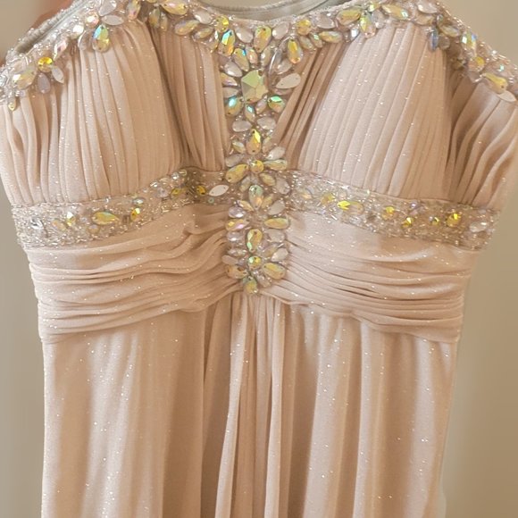 Cachet Jeweled Strapless Prom Dress - Picture 9 of 10